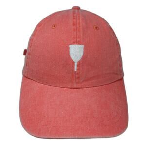 H&G Baseball Cap Pink White One Size Saalt Menstrual Cup Unstructured Cotton Hat